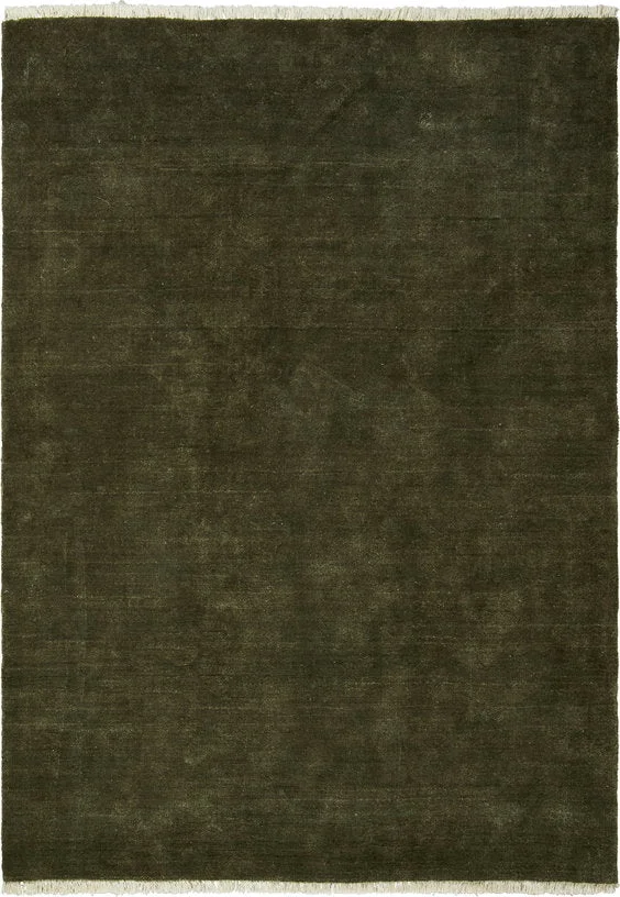Tapis en jute et coton vert 200x300cm - Ferm Living