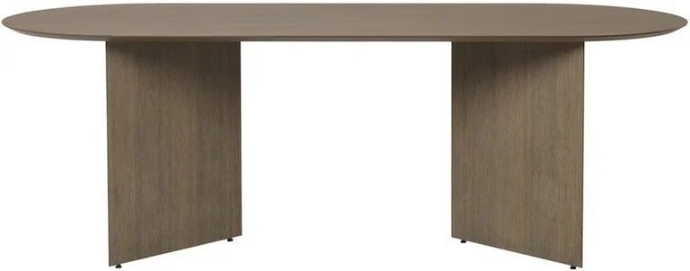 Table en bois ovale marron 220 cm Mingle - Ferm Living