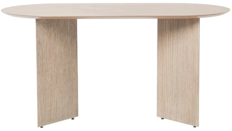 Table en bois ovale beige 150 cm Mingle - Ferm Living