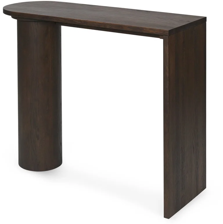 Table console en chêne marron foncé Pylo - Ferm Living