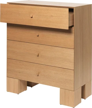 Comode en chêne naturel 90x45x107cm Kuben - Ferm living
