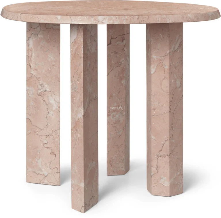 Table d'appoint en marbre rose 54,4x45cm Taula - Ferm Living