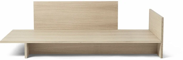 Lit une personne en bois de chêne vernis Kona - Ferm Living