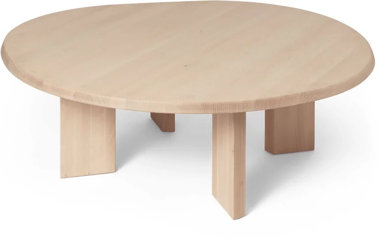 Table basse en hêtre huilé blanc 107,6cm Tarn - Ferm Living