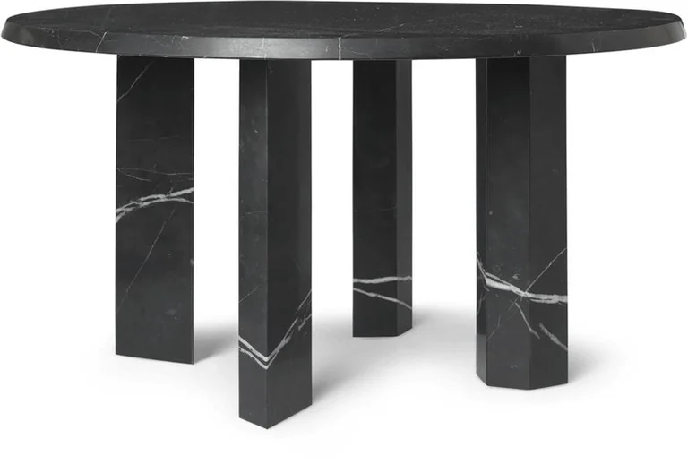 Table basse en marbre noir 67x35cm Taula - Ferm Living