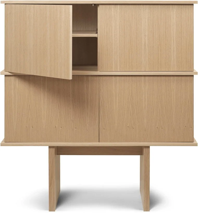 Commode en chêne naturel 100x109cm Stilt - Ferm Living