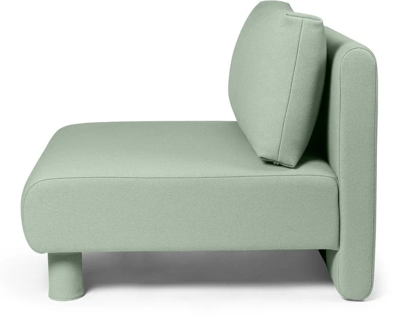 Centre de canapé modulable en laine menthe Dase - Ferm living
