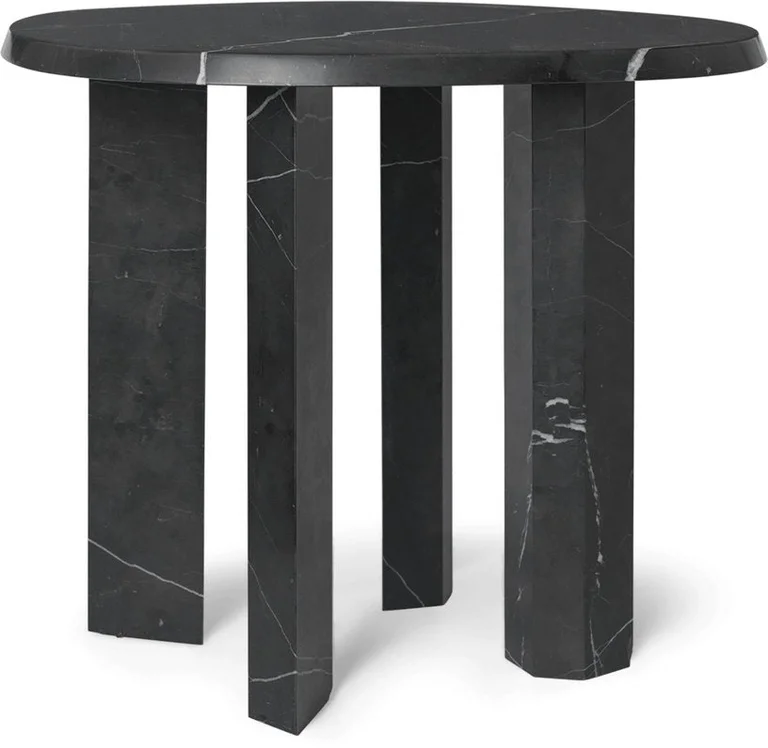 Table d'appoint en marbre noir 54,4x45cm Taula - Ferm Living