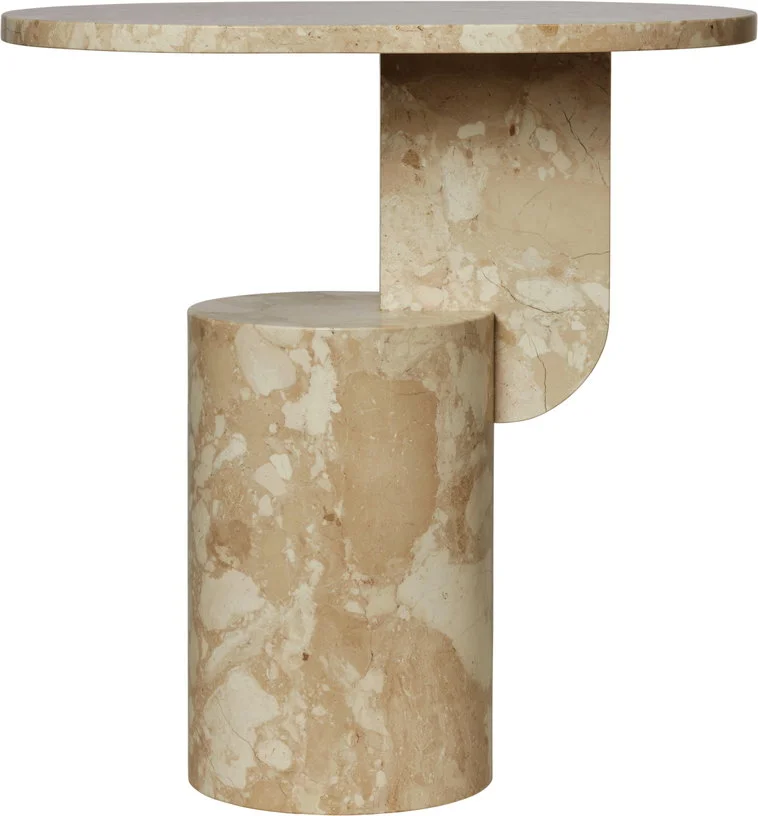 Table d'appoint en marbre 49x34x50cm Stone - Ferm living