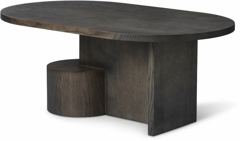 Table basse ovale en frêne cendré noir Insert - Ferm Living