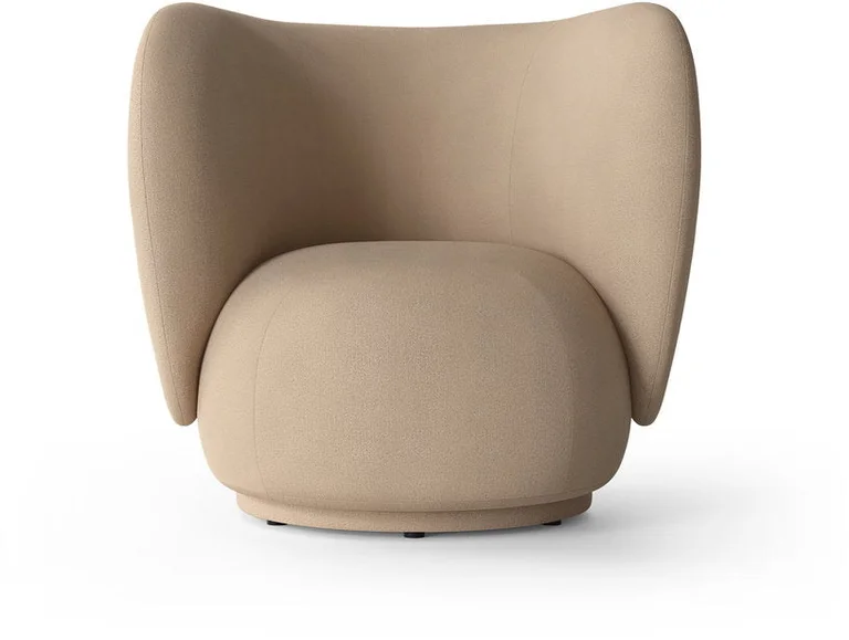 Fauteuil lounge sable brossé Rico - Ferm Living