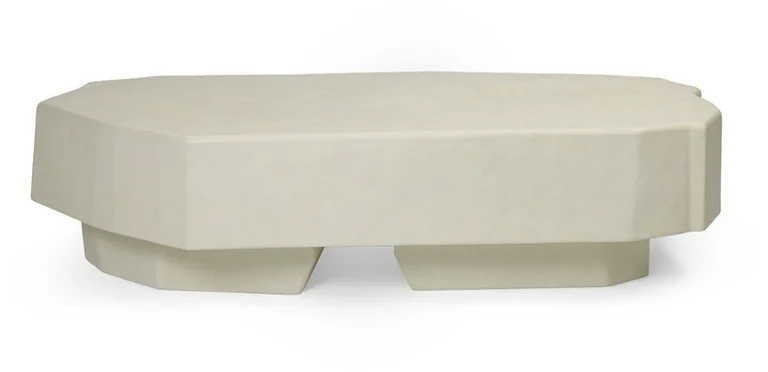 Table basse ivoire en béton et fibre de verre Staffa - Ferm Living