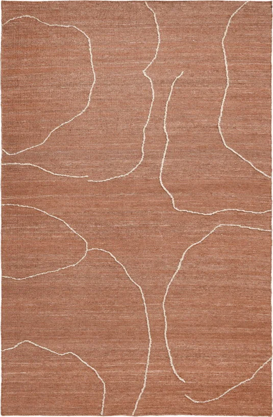 Tapis en jute terracotta 200x300cm Gesso - Ferm living