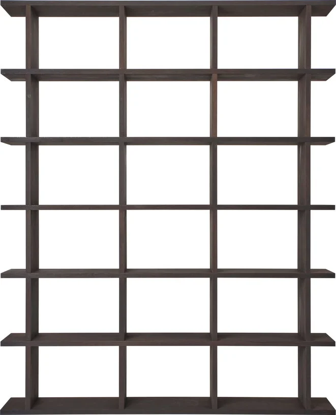 Bibliothèque en placage en chêne foncé 170x30x120cm Kona - Ferm living