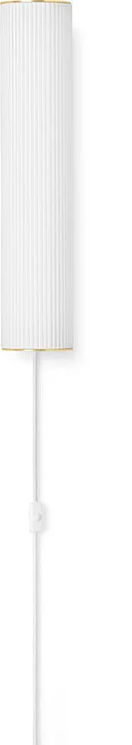 Lampe murale en verre ondulé opalescent soufflé 8,5x40cm Vuelta - Ferm living