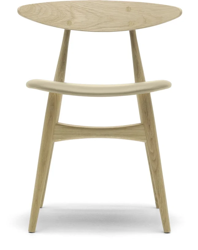 Chaise en chêne huilé et assise en cuir thor 300 74cm CH33P - Carl Hansen & Søn