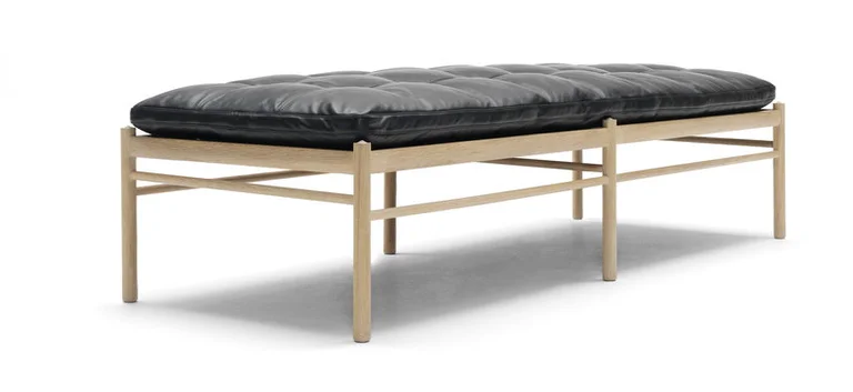 Lit de jour en chêne savonné et assise en cuir thor 301 180x70cm OW150 - Carl Hansen & Søn
