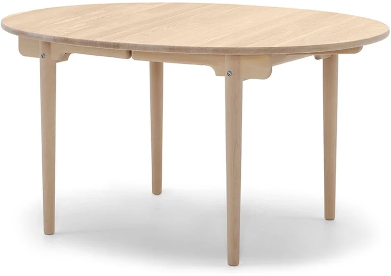 Table à manger ovale extensible en chêne blanc huilé 115x140cm CH337 - Carl Hansen & Søn