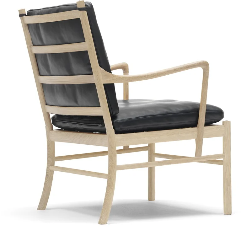 Fauteuil en chêne savonné et assise en cuir thor 301 85cm OW149 - Carl Hansen & Søn