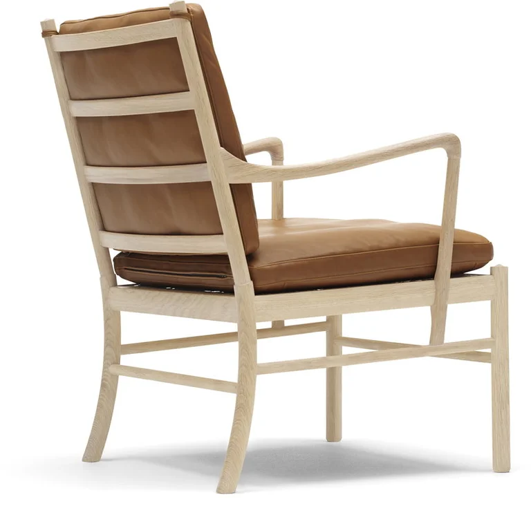 Fauteuil en chêne savonné et assise en cuir thor 307 85cm OW149 - Carl Hansen & Søn