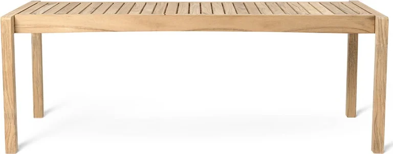 Banc d'extérieur en teck non traité 123,5x48,5cm AH912 - Carl Hansen & Søn