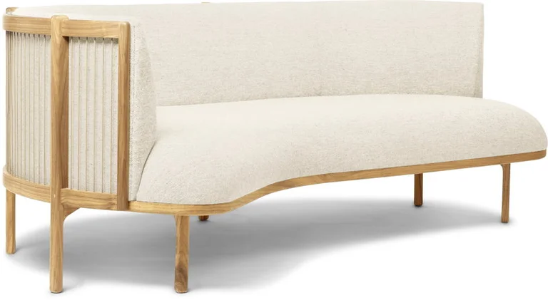 Canapé d'angle gauche en chêne huilé et assise hallingdal 100 197cm RF1903 - Carl Hansen & Søn