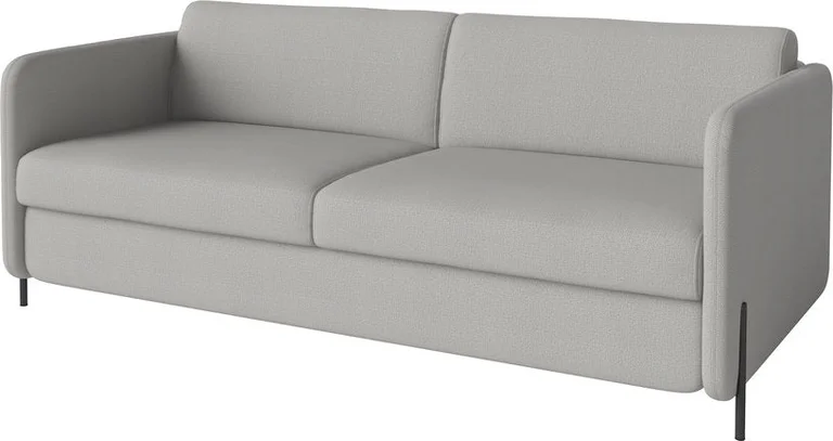 Canapé convertible 3 places tissu ascot gris clair Pira - Bolia