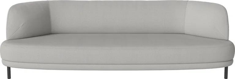 Canapé 3 places en tissu bouclé gris clair ascot Grace - Bolia