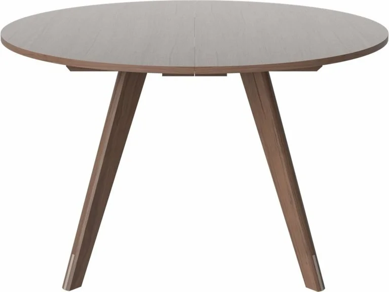 Table ronde en noyer massif huilé 123,5 cm New Mood - Bolia