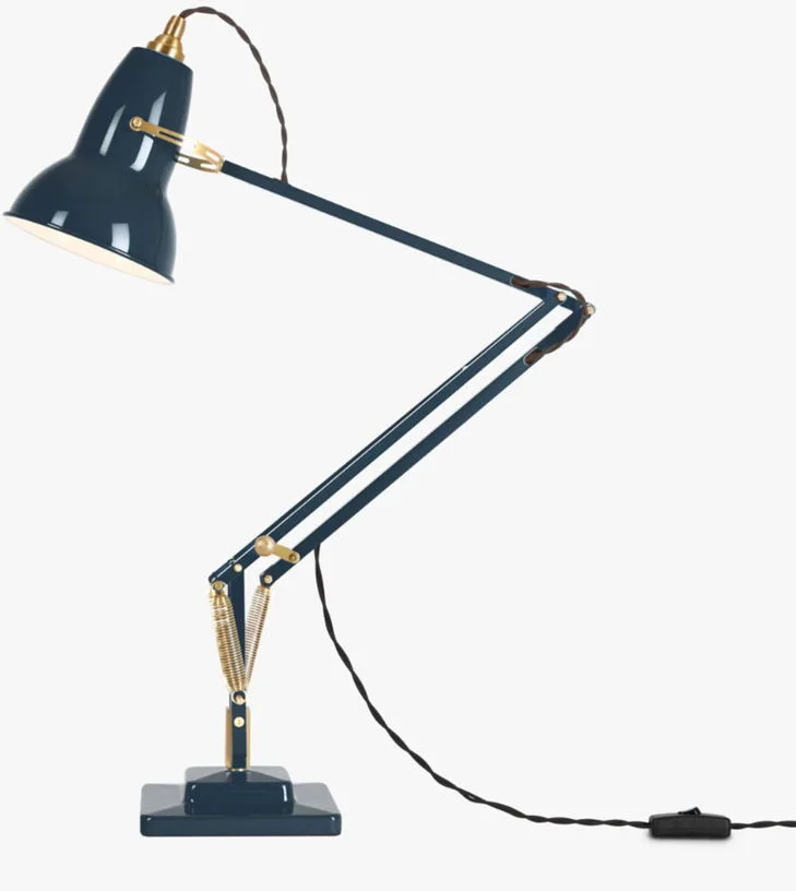 Lampe de bureau en aluminium bleu encre et finition doré 72x90cm Original 1227 - Anglepoise