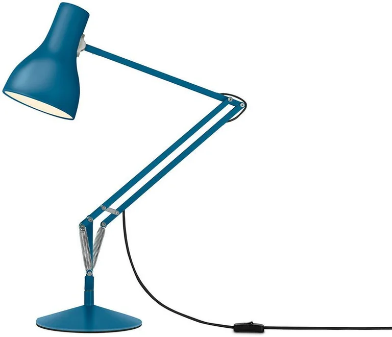 Lampe de bureau en aluminium 32 x 53 cm Type 75 Margaret Howell Saxon Blue - Anglepoise