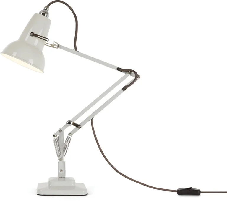 Lampe de bureau en acier blanc lin Original 1227™ Mini - Anglepoise
