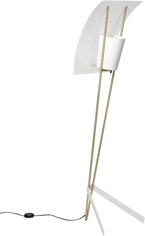 Lampadaire G30 Blanc Pierre Guariche - Sammode
